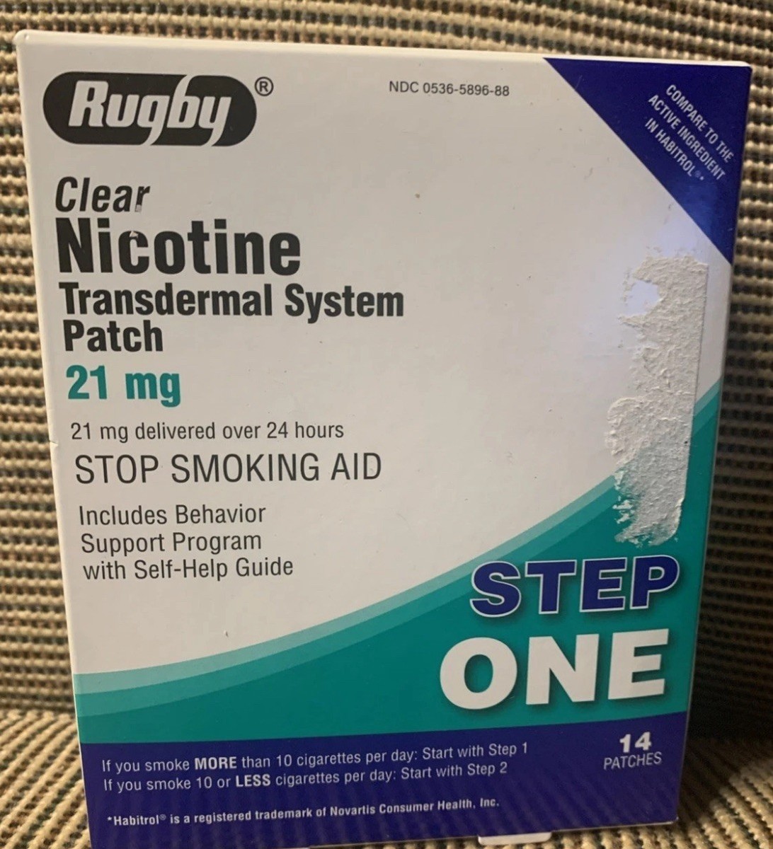 Bargain!!—Rugby Nicotine Transdermal System Patch - Step One
