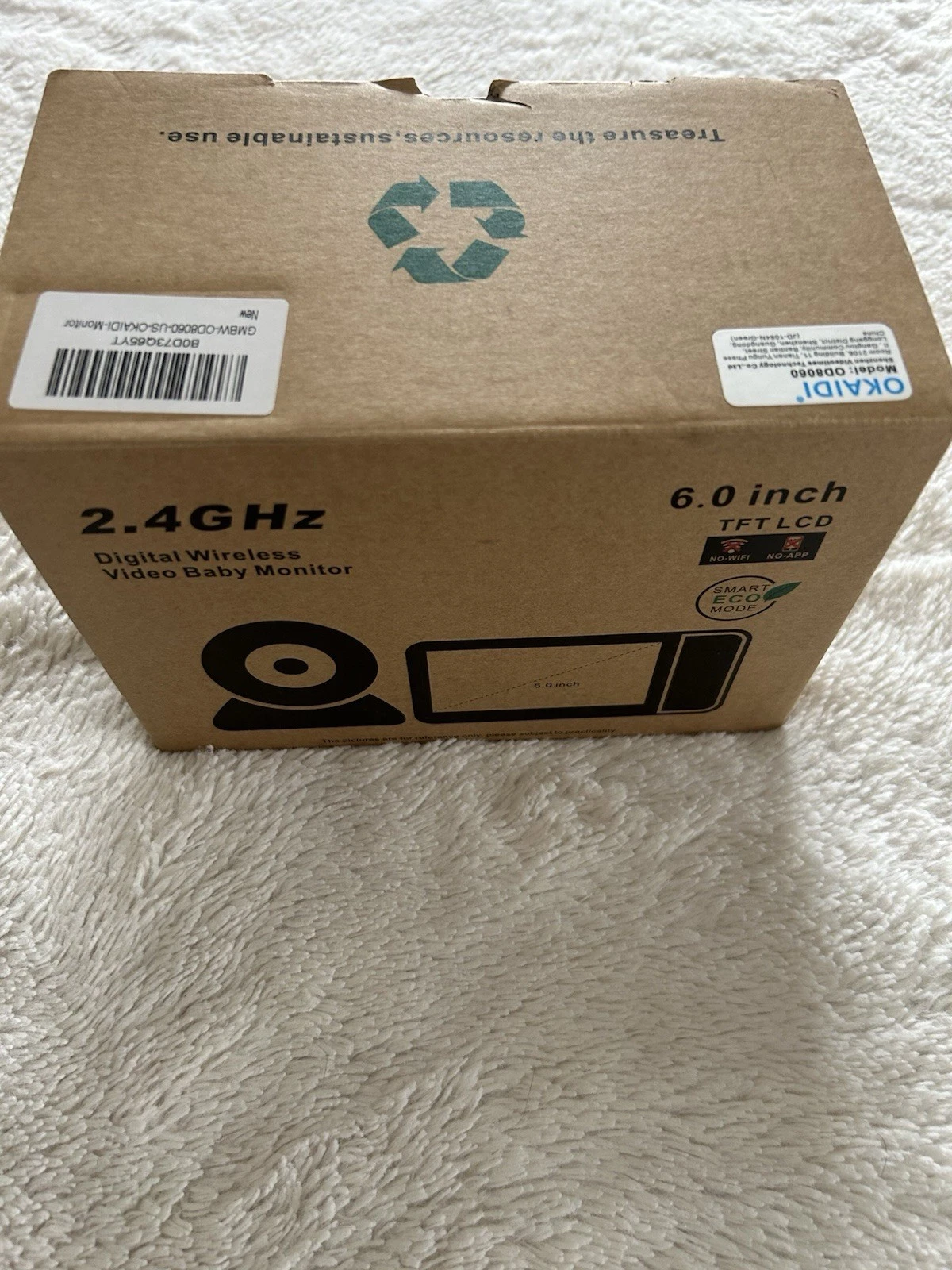 Baby Monitor with Camera and Audio,6" IPS Screen Baby Camera Monitor with 30H Ba