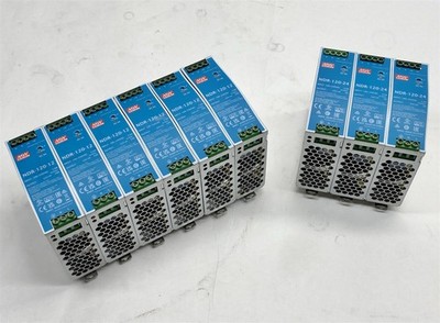 MW Mean Well 6*NDR-120-12 12V/10A 3*NDR-120-24 24V/5A Power Supply Lot 9