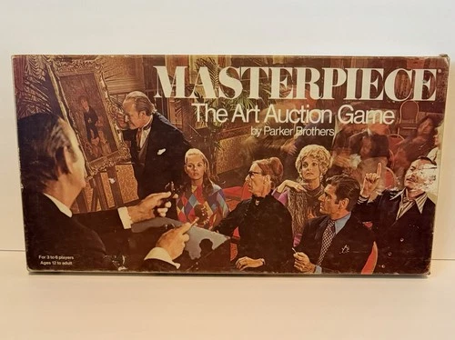 Masterpiece The Art Auction Board Game Parker Brothers VTG 1970 RARE