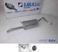 Imasaf Esd Auspuff Endtopf + Anbauteile FüR Seat Cordoba 1.2 + 1.2 16V 2002-2009