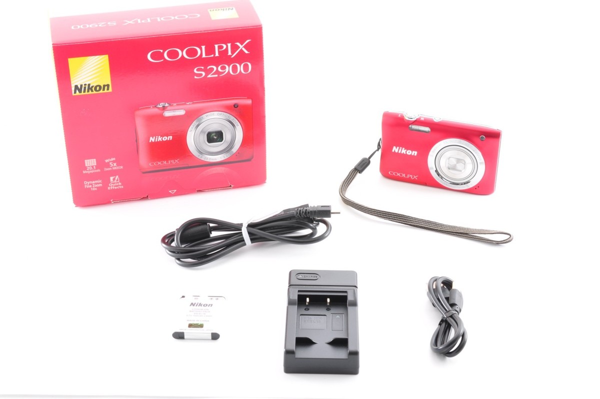 Nikon Coolpix S2900 Red Near Mint Compact Digital Camera