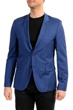 Hugo Boss Men's "Aero192F1" Blue 100 Wool Extra Slim Fit Blazer US 38R IT 48R