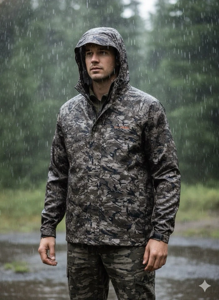 Grundens Neptuno Chaqueta de Pesca Para Hombres XL Azul Marino Oscuro Equipo de Lluvia Abrigo Impermeable Nuevo con Etiquetas Foto 2 de 4