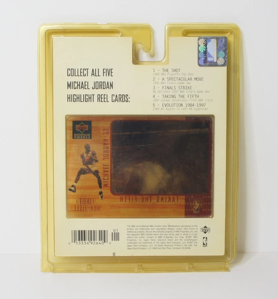 Carrete destacado de Michael Jordan Diamond Vision de cubierta superior #4 Taking the Fifth Foto 2 de 2