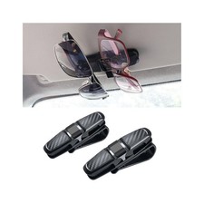 2PCS Glasses Holders for Car Sun Visor, Glasses Clip Organizer, Sunglasses Ey...