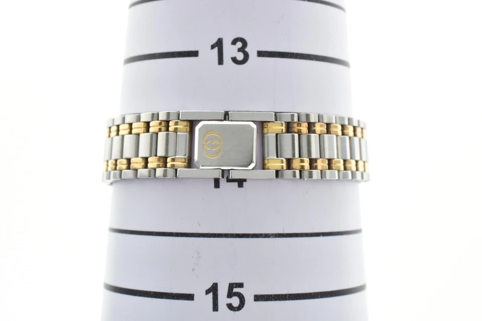 [Quase em perfeito estado] Vintage Gucci 9000L 25mm Marfim Ouro Data Quartzo Relógio Feminino JAPÃO - Imagem 3 de 4