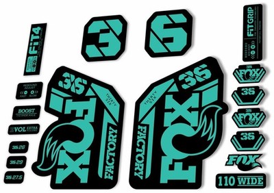 FOX 36 Factory 2021 Federgabel Aufkleber Set MTB Dolphin