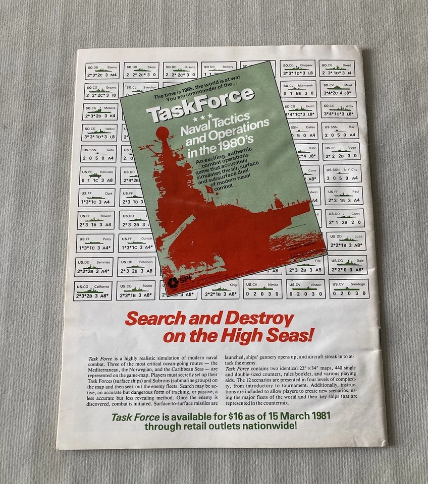 Strategy & Tactics Magazine #84 Unpunched Operation Grenade Battle Of Trafalgar - Image 3 of 4