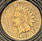 Woody!! BN 1864 Bronze “No L” Indian Head Cent Improper Alloy Mix