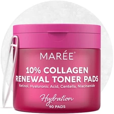 MAREE Collagen Acne Clearing Polishes - Toner Pads with Retinol - Minimizing... 