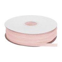 Samtband Geschenkverpackung 50 Yardx1/4 Zoll Hellrosa Einseitiges Samtbandrolle