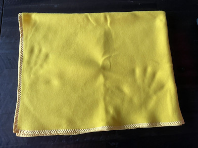 Toddler Kids Travel Nap Yellow Fleece Blanket Handmade New