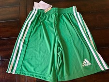 New Adidas Squad 21 Aeroready Kid  s Shorts Green XL