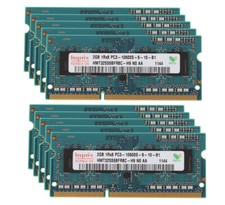 20 GB DDR3 RAM 10X 2 GB 1RX8 1333MHz PC3 10600S SODIMM 204PIN Laptop Memory CL9