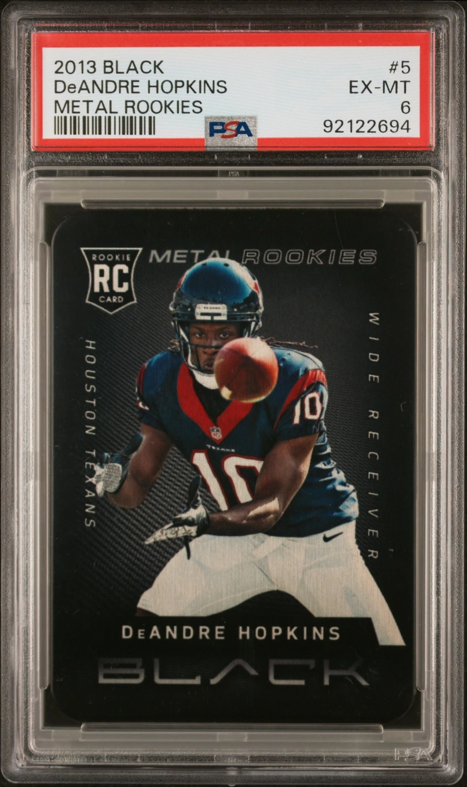 DeAndre Hopkins Panini Black Metal Rookies #5 Base