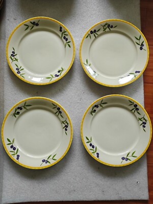 4x Studio Nova Olive Branch DINNER plates 11'' Y2401