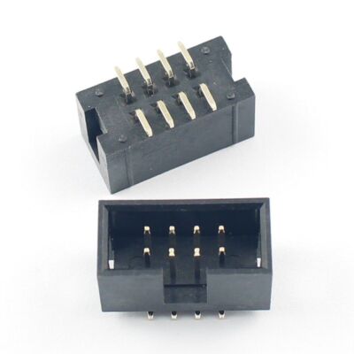 5Pcs 2.54mm 2x4 Pin 8 Pin SMT SMD Male Shrouded Box Header PCB IDC Connector #W7