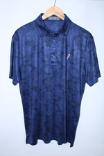 G/Fore Men's Medium Navy Blue Short Sleeve Golfing Polo Shirt