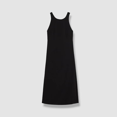 theory sleeveless midi dress Theory Linen-Blend Square-Neck Midi Dress - Pink