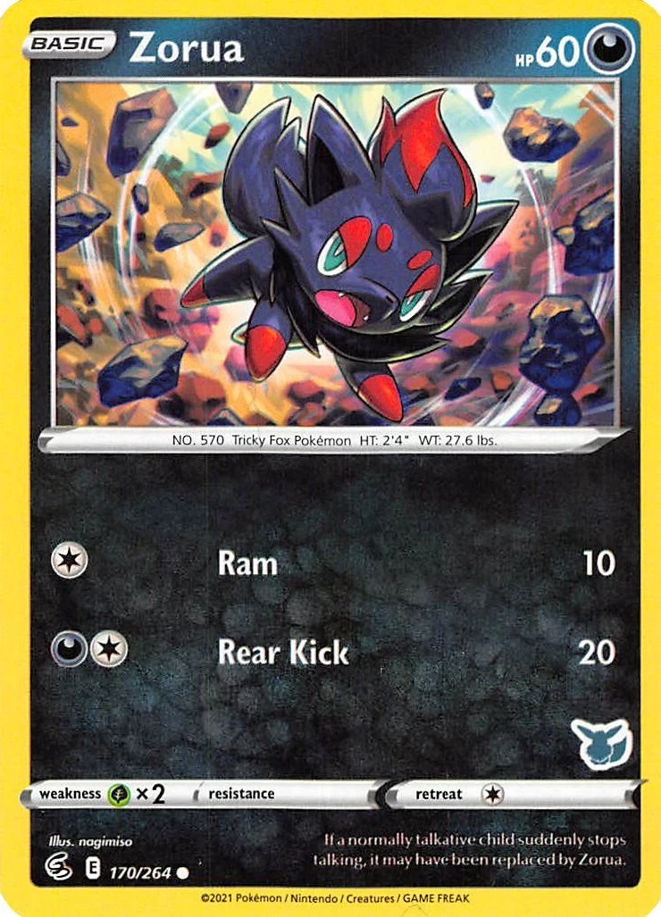 Zorua Pokémon TCG Cards for sale | eBay
