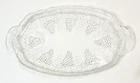 Vintage Anchor Hocking Glass Grape Design Serving Tray Dish Plate Home Decor