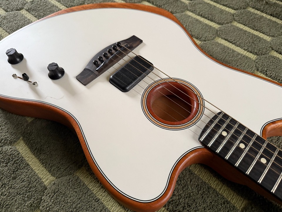 Fender Acoustasonic Jazzmaster White AW California w/ Gig Bag eBay