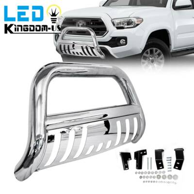 Chrome Steel Bull Bar for 2005-2015 Toyota Tacoma Truck Push Bumper Grille Guard