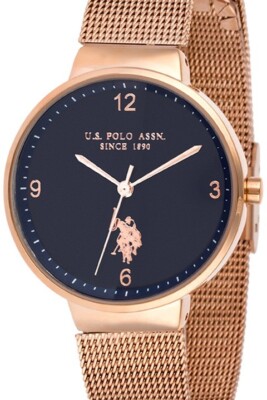 Damenuhr U.S. Polo Assn USP5727BL Rosegold Gold modisch modern OVP