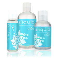 Sliquid Naturals Sea Carrageenan Water Based H2O Intimate Lubricant -Choose Size