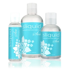 Sliquid Naturals Sea Carrageenan Water Based H2O Intimate Lubricant -Choose Size
