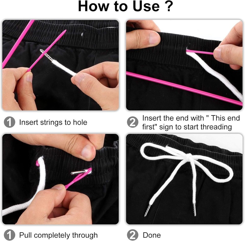 8 Pcs Drawstring Cords Replacement for Sweatpants Shorts Pants Jackets ...