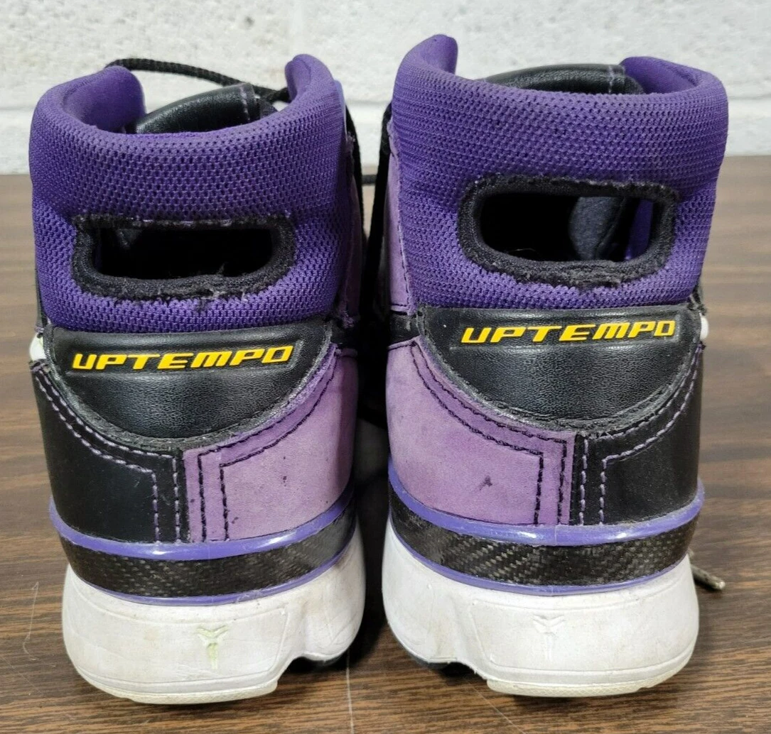 Nike Kobe 1 Protro Uptempo Men s Size 12 Purple Reign Black Mamba Lakers