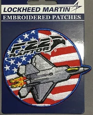 Lockheed Martin F-22 Raptor Air Force fighter patch