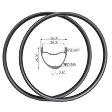 2PC 29er Carbon MTB Bicycle Rims XC AM DH Clincher Hookless Tubeless Wheel