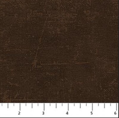 Cotton Canvas Grunge Brushed Textured Coffee Bean Fabric Print by Yard D137.25