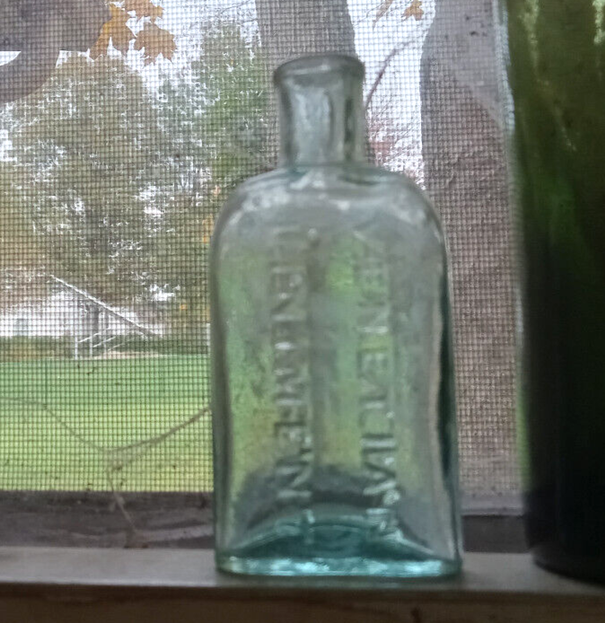 OPEN PONTIL DR.TOBIAS VENETIAN LINIMENT NEW YORK 1850s OVAL MEDICINE ...