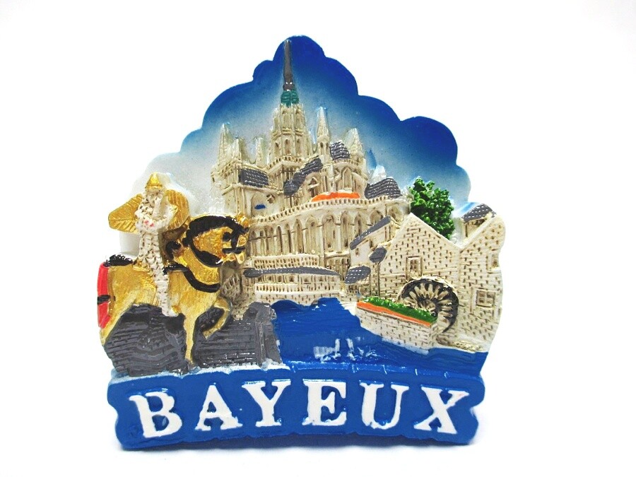 Bayeux Magnet Normandy Poly Gloss Lacquer Souvenir France (740)