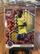 2021-22 Panini Mosaic World Cup Duvan Zapata  Red Reactive Mosaic Prizm #179