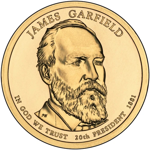 2011-D Presidential Dollar James Garfield — photo from the most recent tracked eBay sale