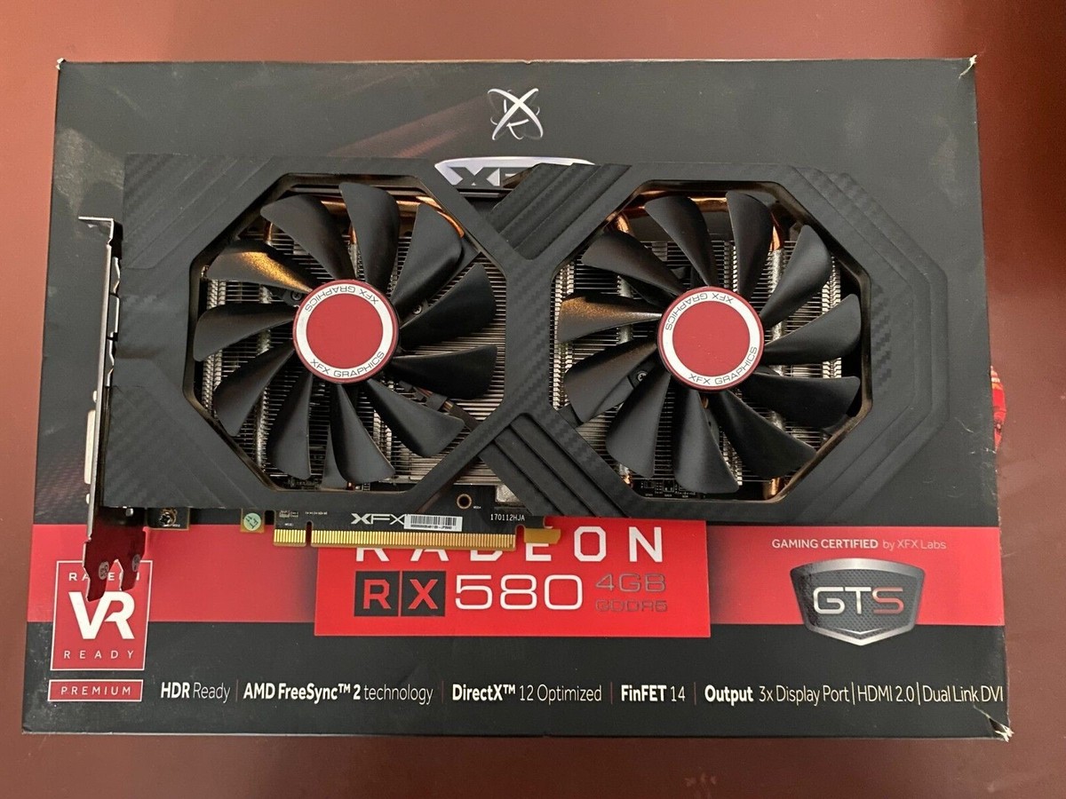 XFX AMD Radeon RX 580 GTS XXX Edition 4GB GDDR5 Graphics Card (RX-580P4DFD6)