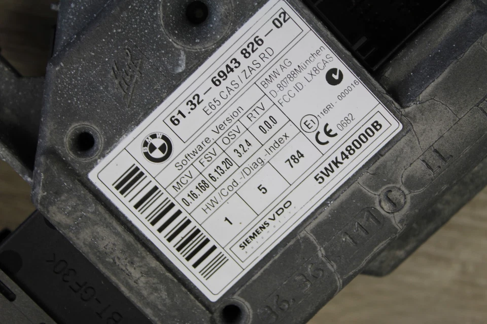 06-2008 BMW E65 E66 750I N62N ENCENDIDO ECU DME MÓDULO DE CONTROL DEL MOTOR ME9.2 Foto 4 de 4