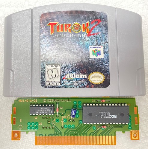 Turok 2: Seeds of Evil Nintendo 64 N64 Original Game with Manual | 1998 Tested - Picture 15 of 21