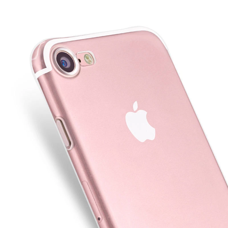 COVER PER IPHONE SE 2020 8/7/7 PLUS APPLE TRASPARENTE MORBIDA CUSTODIA TPU SLIM - Immagine 4 di 4