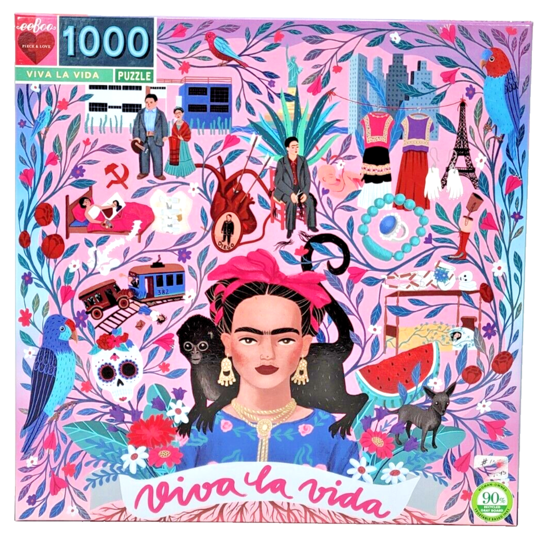 EEBOO - Frida Kahlo Viva la Vida 1000 Jigsaw Puzzle 23