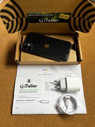 Apple iPhone 11 - 128 Gb - Noir - État correct - Batterie 100% - Afbeelding 4 van 4
