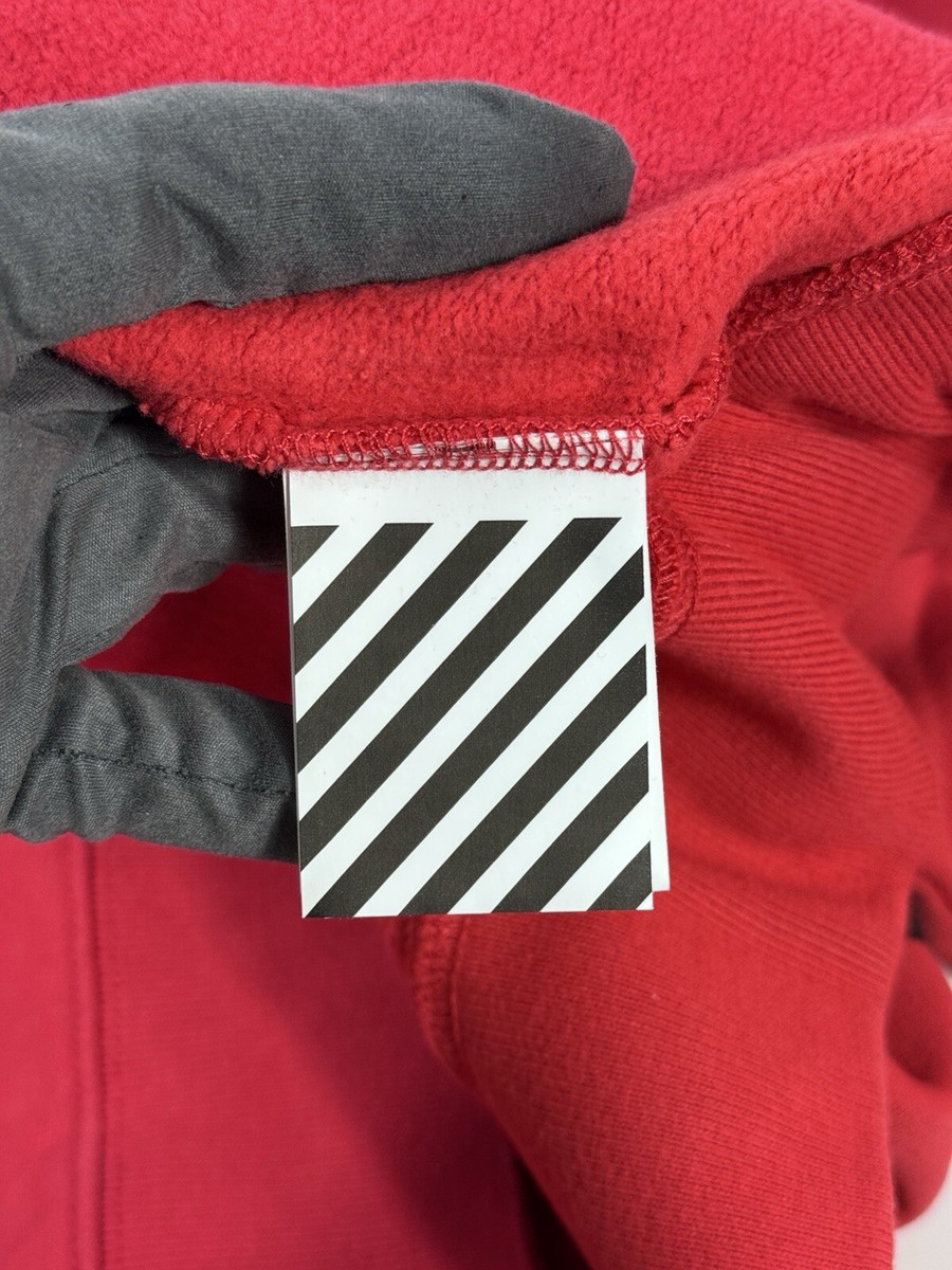 【Off White】CARAVAG ARROW OVER CREWNECK  ★関税送料込み OFF WHITE CARAVAGGIO ARROW OVERSIZED RED MULTICOLOR CREWNECK