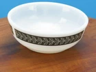Vintage Pyrex Bowl Grecian Gray White Laurel Corning Tableware 708 Vine Glass 5"