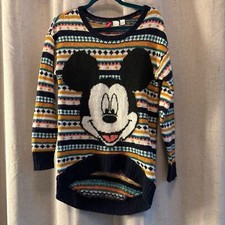 Divided by H M and Disney Collaboration Mickey Sweater, Size 6. Multi-color