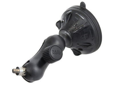 RAM Twist Lock 1'' Ball Suction Mount with Threaded Ball RAP-B-166-1-237U